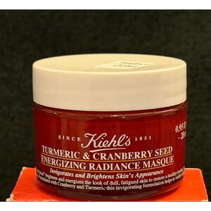 New Kiehl’s Turmeric Cranberry Radiance Masque 28ml • Mini • Sealed